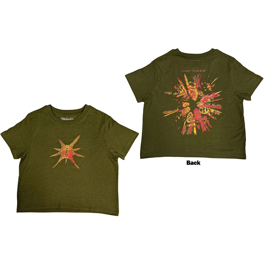 Slipknot - The End, So Far Band Figures Crop top - Groen